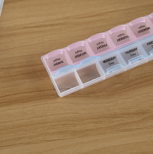 7-Day Pills Box Medicine Tablet Dispenser Organizer Weekly Storage Case